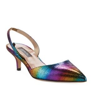 SJP BY SARAH JESSICA PARKERBliss Rainbow Metallic Low-Heel Pumps